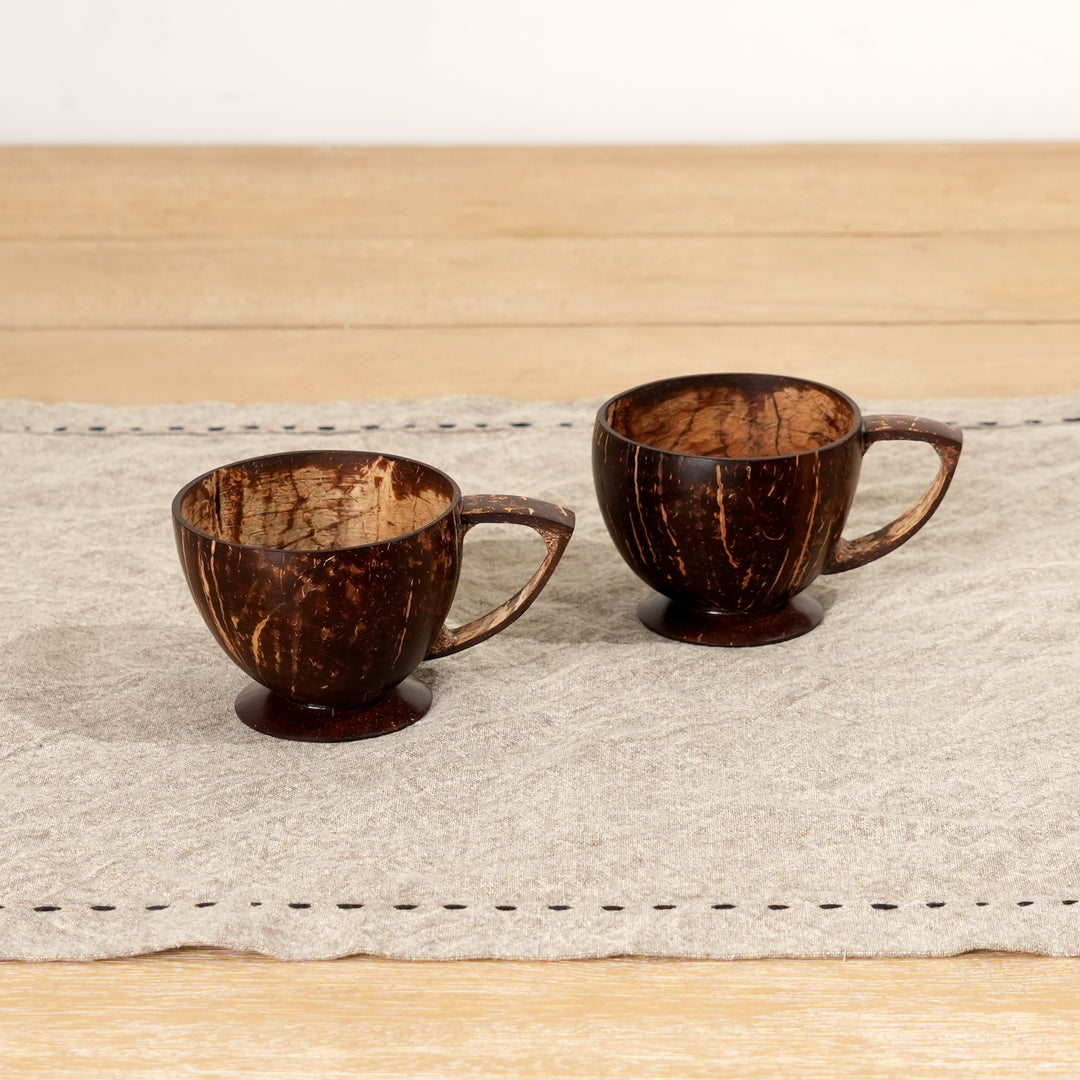 Handcrafted Coconut Shell Teacup | Ecofriendly, Unique, Sustainable Drinkware