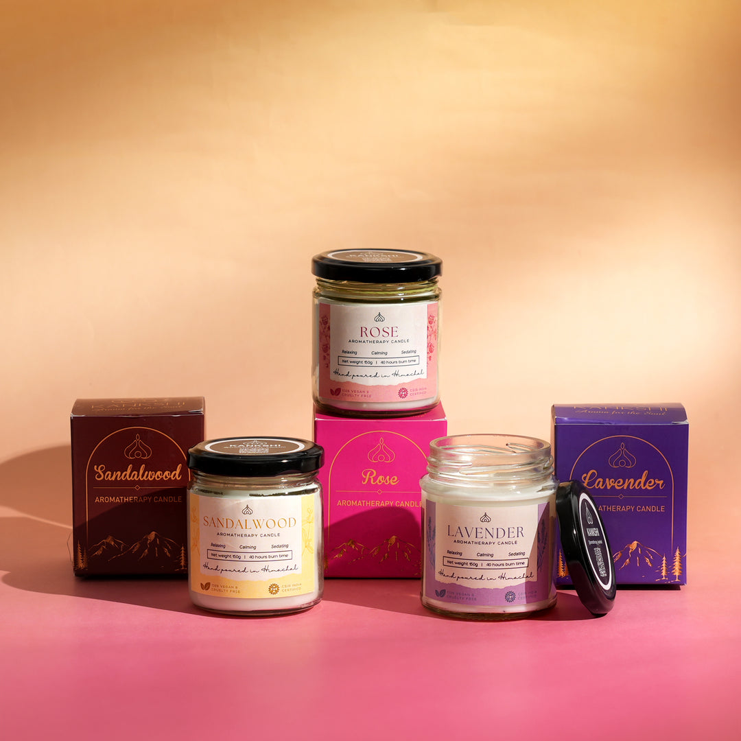 Aromatherapy Candle Gift Set | 3-Pack Premium Wax Candles for Relaxation