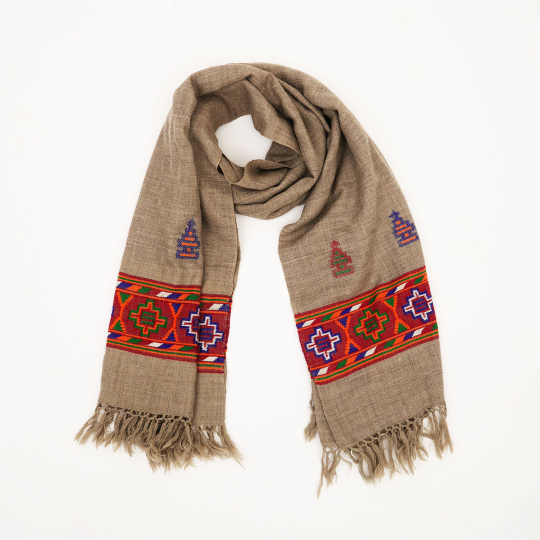 Pashmina Stole with Traditional Kullu Weave