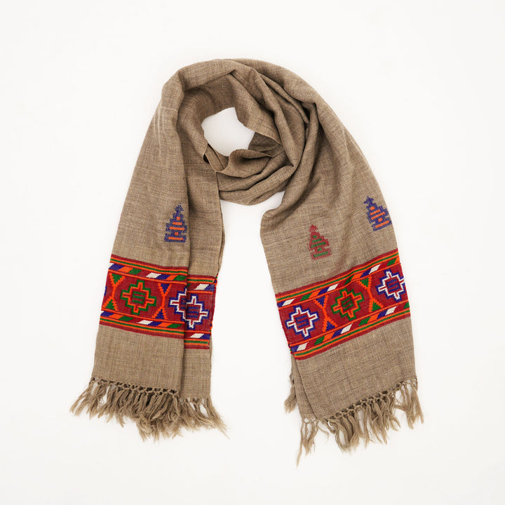 Pashmina Stole with Traditional Kullu Weave