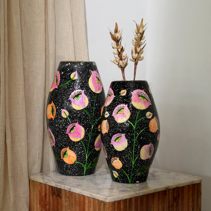 Handcrafted Paper Machie Flower Vase | Elegant, Lightweight & Eco-Friendly