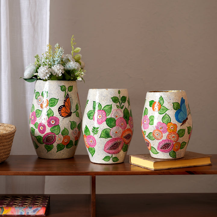 Handcrafted Paper Machie Flower Vase | Elegant, Lightweight & Eco-Friendly