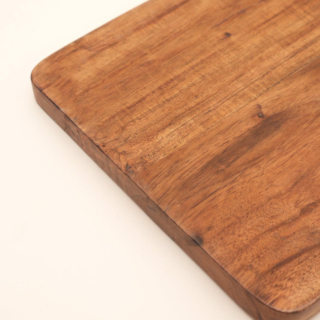 Acacia Wood Cutting Board with Handle, Wooden Chopping Board