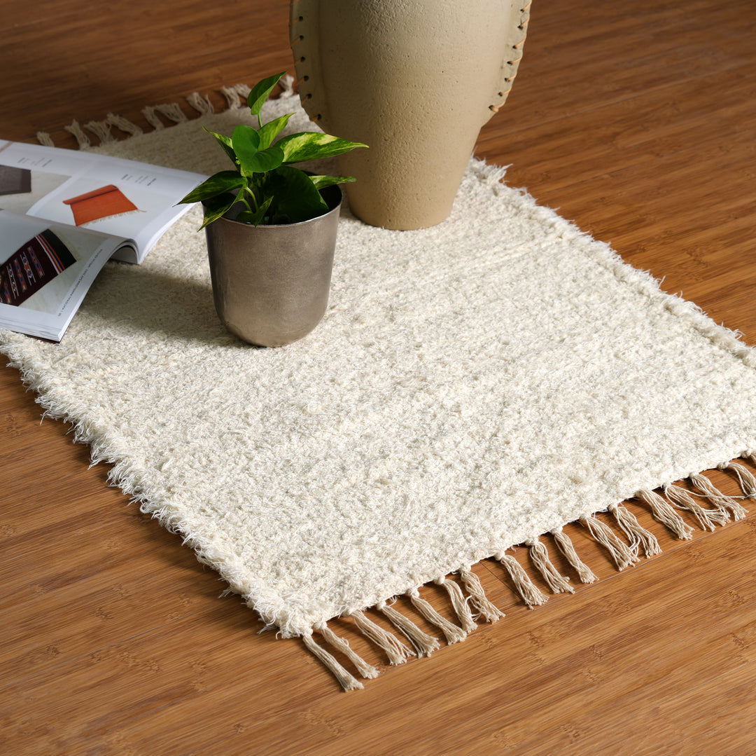 Camelot Scatter Rugs White 36"x24"