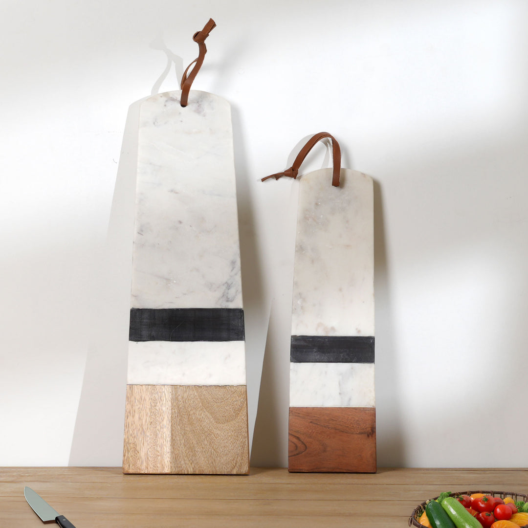 Wood & Marble Serving Platter
