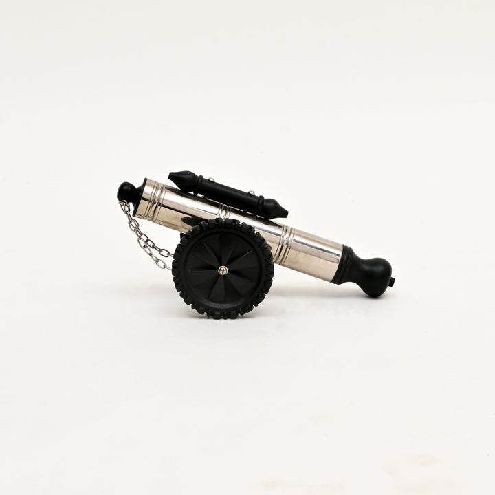 Antique-Style Cannon Sculpture – Vintage Decorative Accent for Tabletop-12x7x5.75"