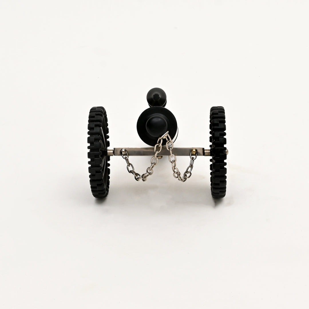 Antique-Style Cannon Sculpture – Vintage Decorative Accent for Tabletop-12x7x5.75"