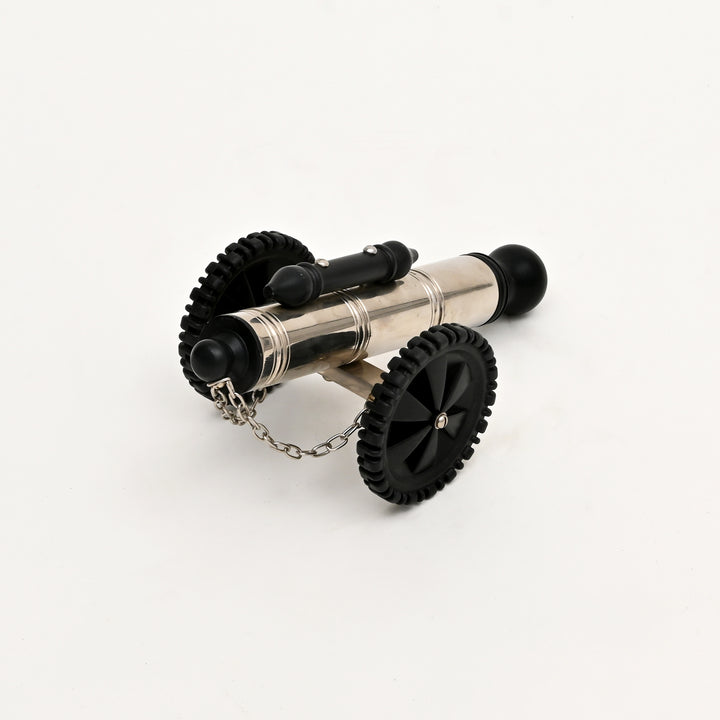 Antique-Style Cannon Sculpture – Vintage Decorative Accent for Tabletop-12x7x5.75"