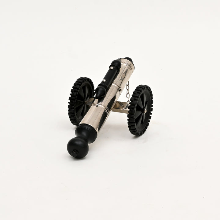 Antique-Style Cannon Sculpture – Vintage Decorative Accent for Tabletop-12x7x5.75"