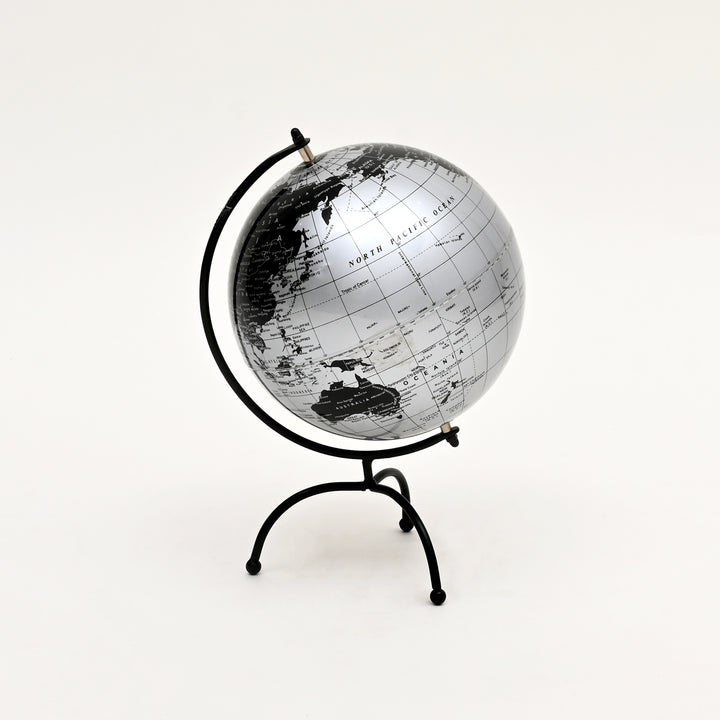 Tabletop Decorative Globe on Iron Tripod Frame-12"