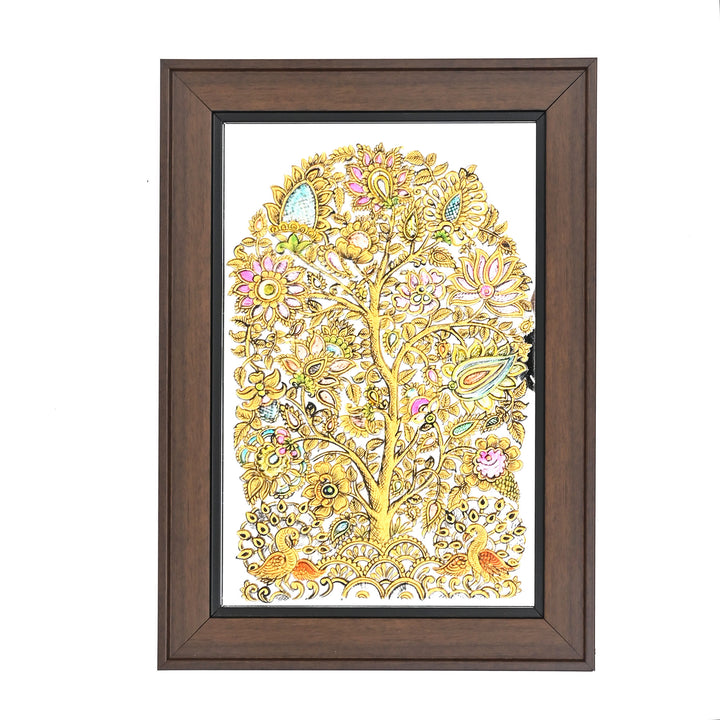 Tree of Life Mirror Painting | Hand Painted Acrylic Wall Art