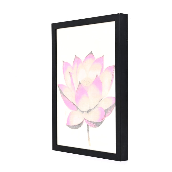 Lotus Kanjivaram Silk Art | Handloom Wall Decor