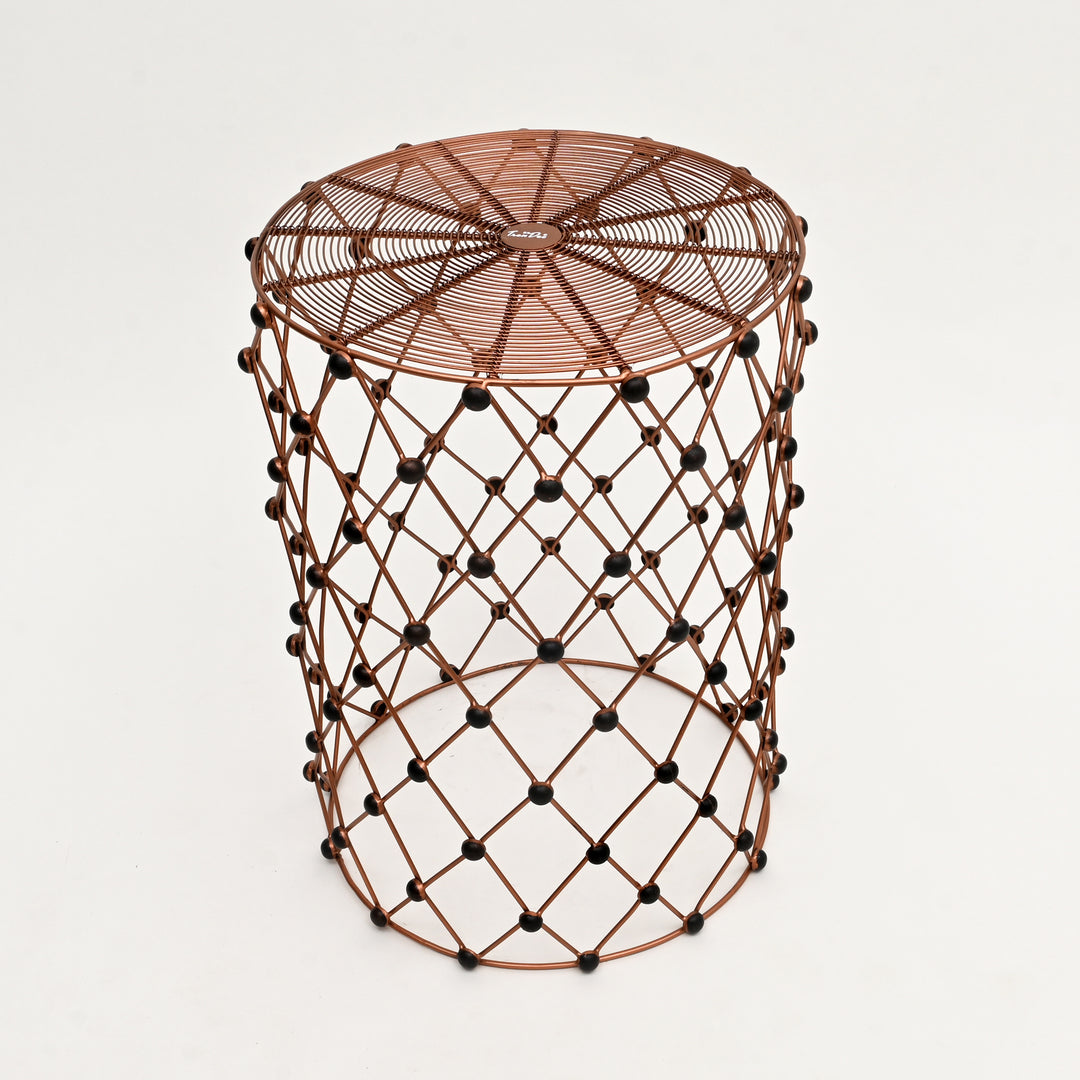 Rustic Charm Wire Nesting Stools–Set of 3 Multi-Use Accent Seats