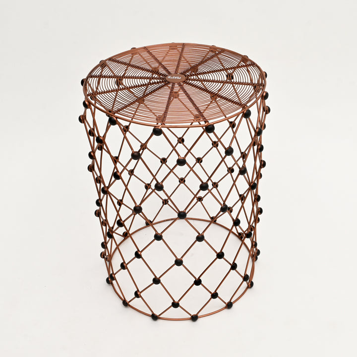 Rustic Charm Wire Nesting Stools–Set of 3 Multi-Use Accent Seats