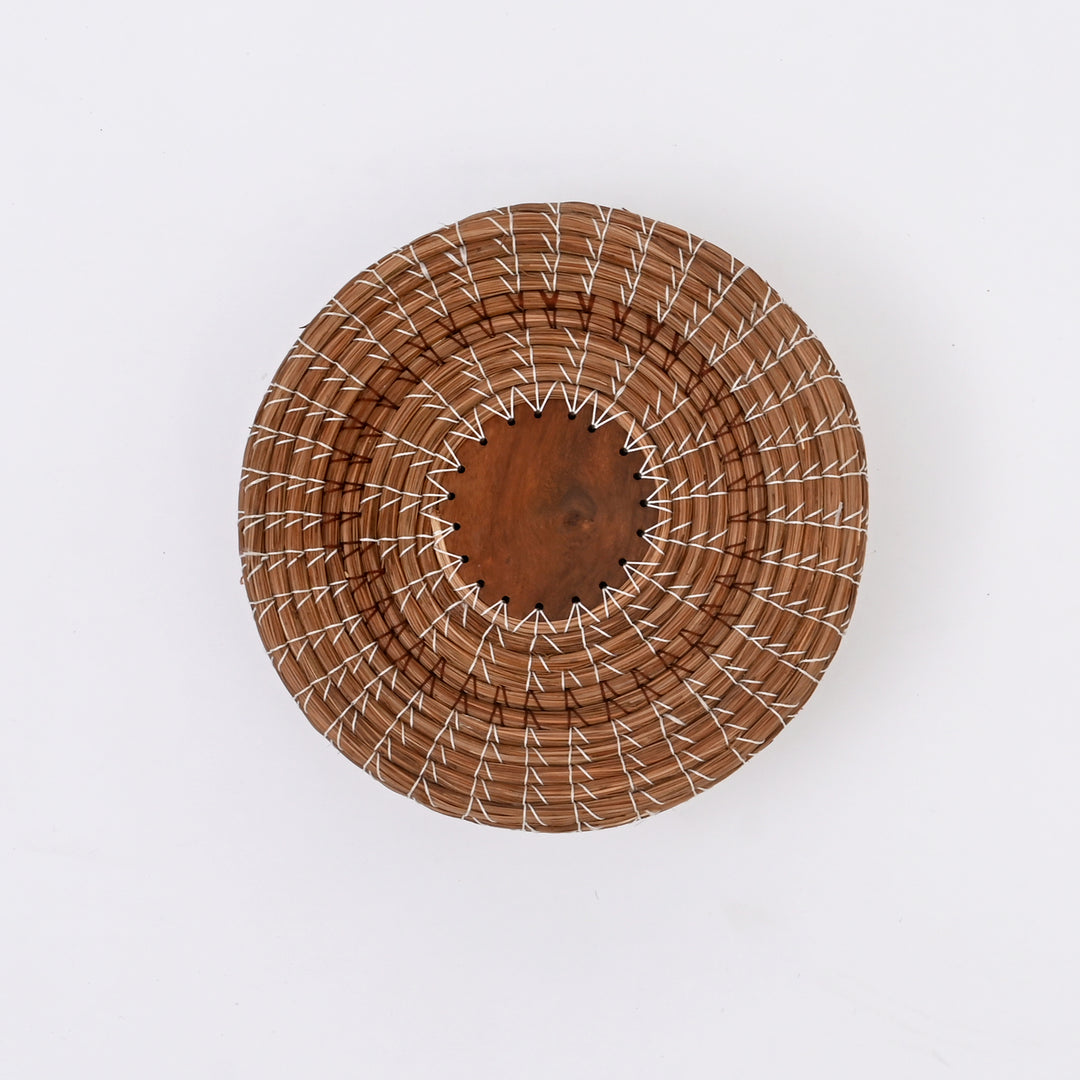 Pine Needle Chapati Box | Handcrafted Wood Bread Storage Box