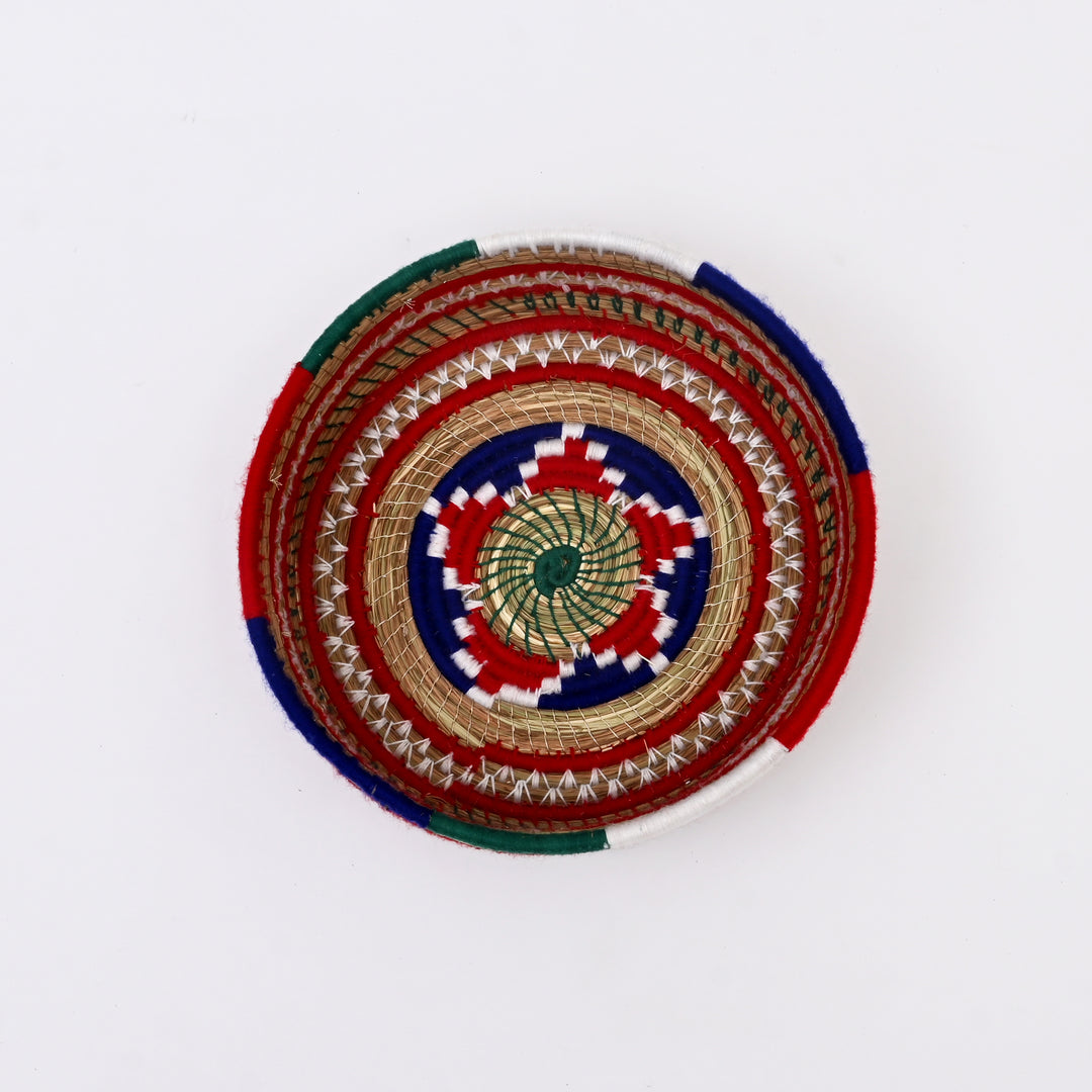 Handcrafted Pinedale Basket | Vibrant Thread|Designed Pine Basket