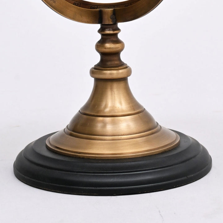 7" Brass Armillary Sphere on Base