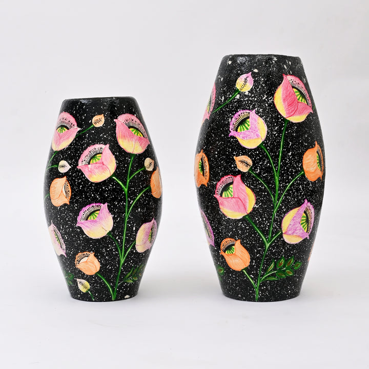 Handcrafted Paper Machie Flower Vase | Elegant, Lightweight & Eco-Friendly
