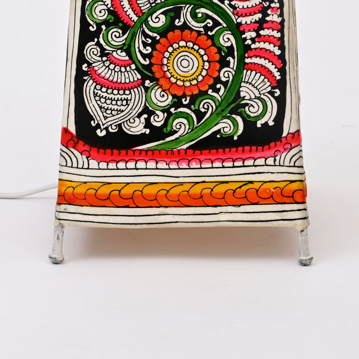 Handcrafted Lamp Shade |  Multicolor | Goat Leather