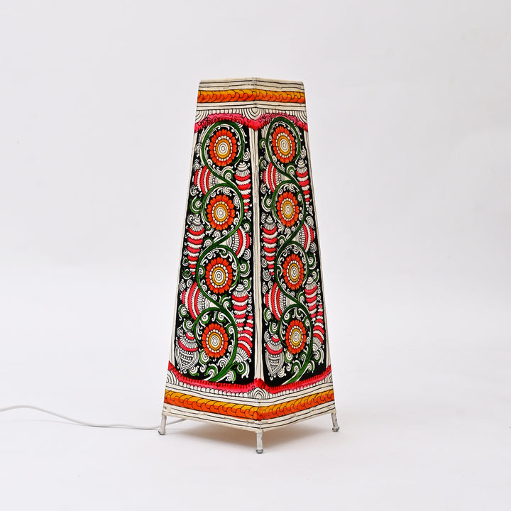 Handcrafted Lamp Shade |  Multicolor | Goat Leather