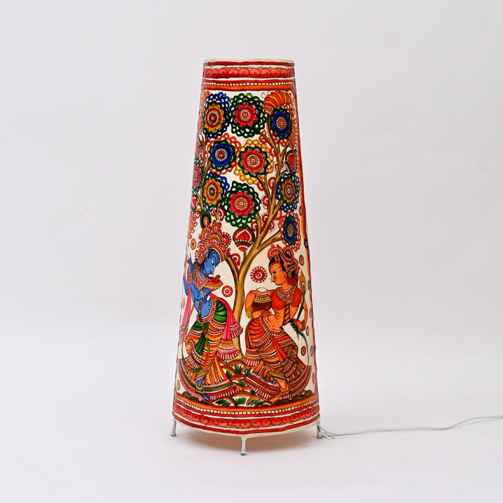 Handcrafted Lamp Shade |  Multicolor | Goat Leather