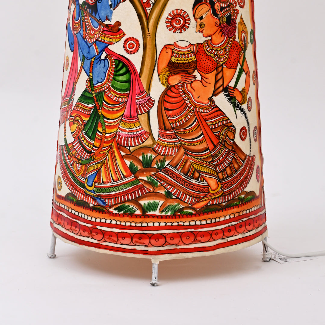 Handcrafted Lamp Shade |  Multicolor | Goat Leather