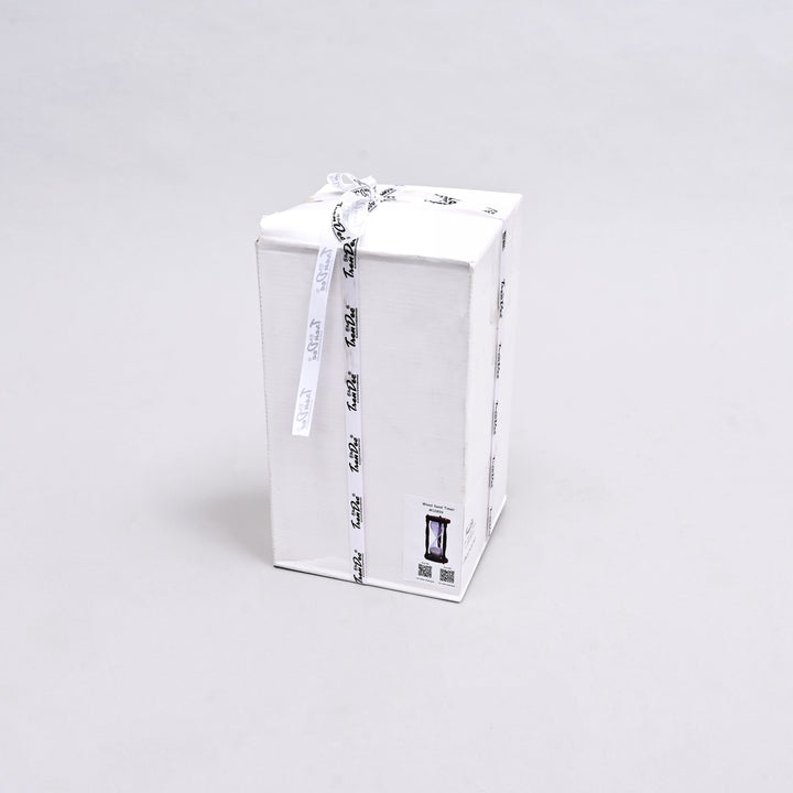 Decorative Wood Frame Sand Timer-Sand Clock-Hourglass-Tabletop Object-5.75x5.75x11.75"