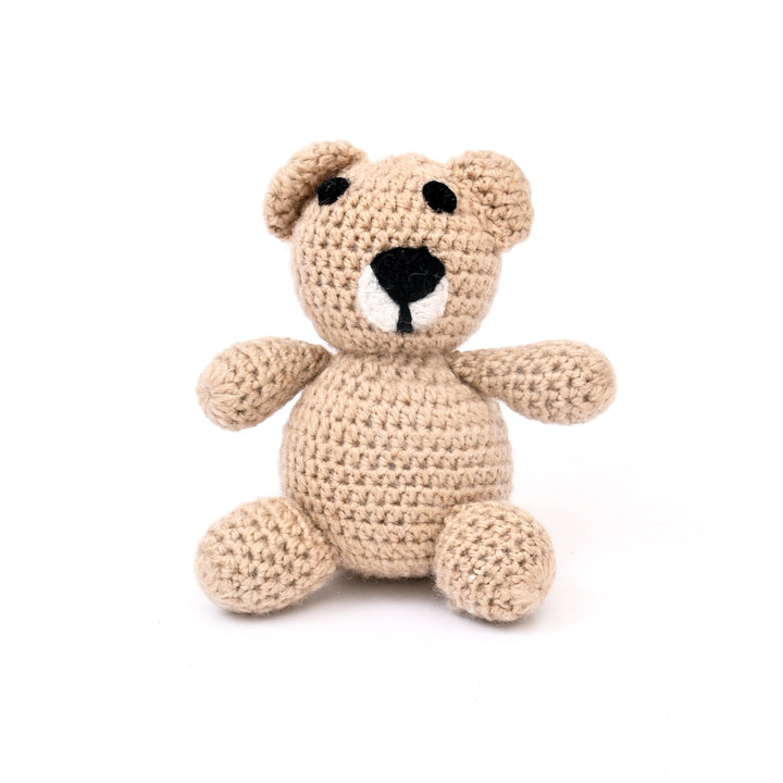 Artisan Crochet Teddy Bear | Soft Woolen Cotton Toy for Gifting