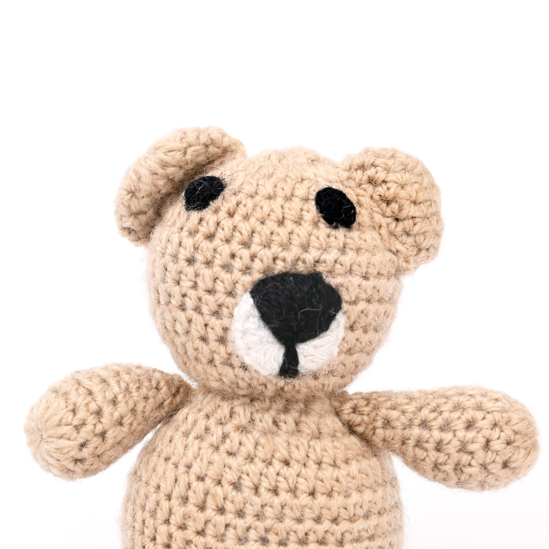 Artisan Crochet Teddy Bear | Soft Woolen Cotton Toy for Gifting