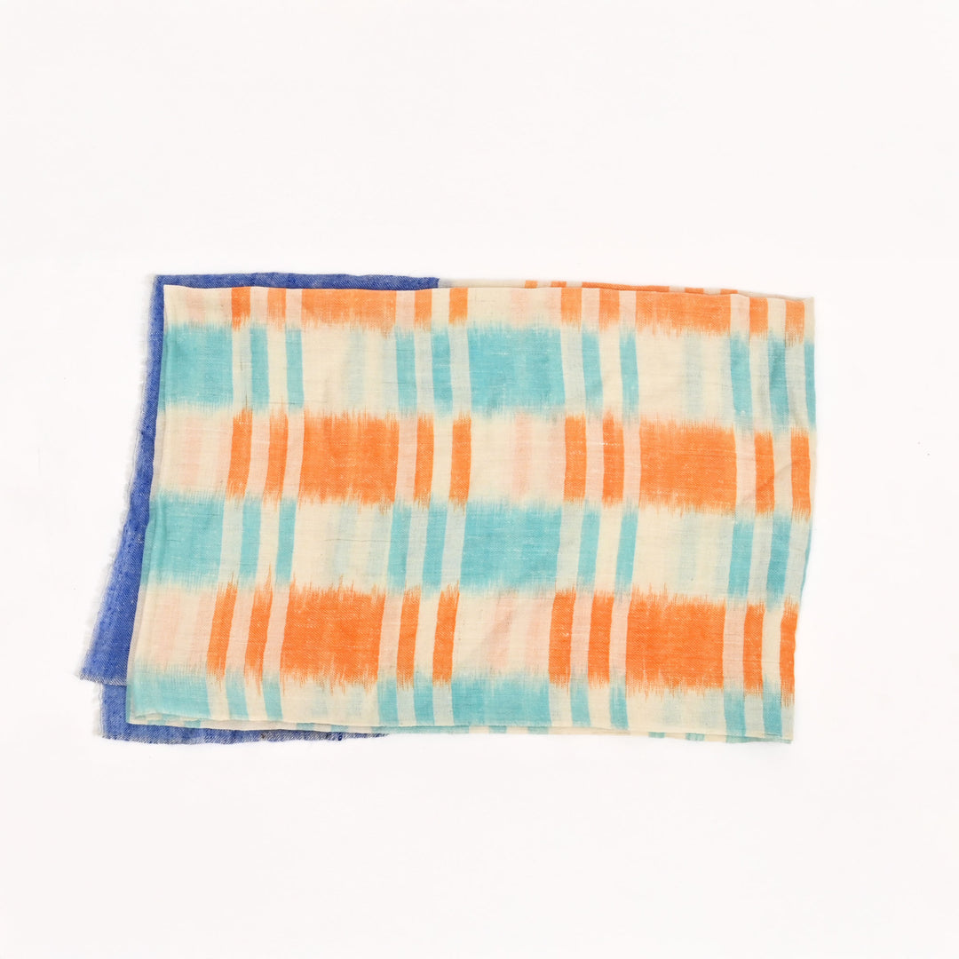 Authentic Himalayan Pashmina Shawl | Ikat Design 28"x80"