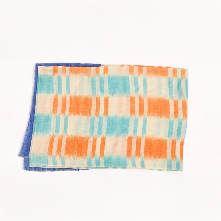 Authentic Himalayan Pashmina Shawl | Ikat Design 28"x80"