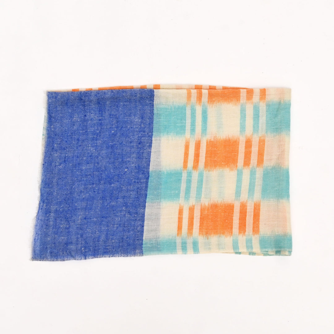 Authentic Himalayan Pashmina Shawl | Ikat Design 28"x80"