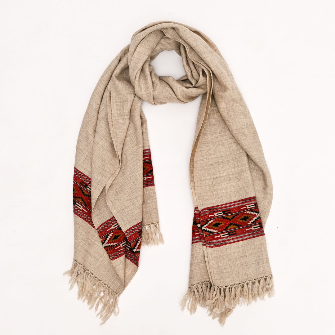 Pashmina Shawl  with Traditional Kullu Weave