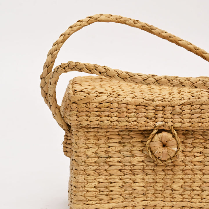 Handwoven Water Reed Makeup Box