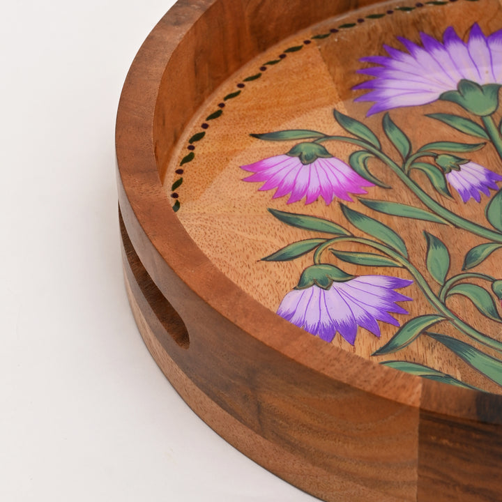 Mango Wood Hand painted Tray | Food Safe
