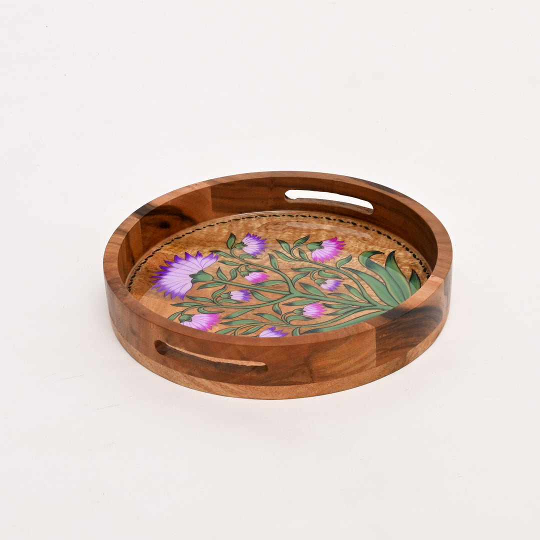 Mango Wood Hand painted Tray | Food Safe
