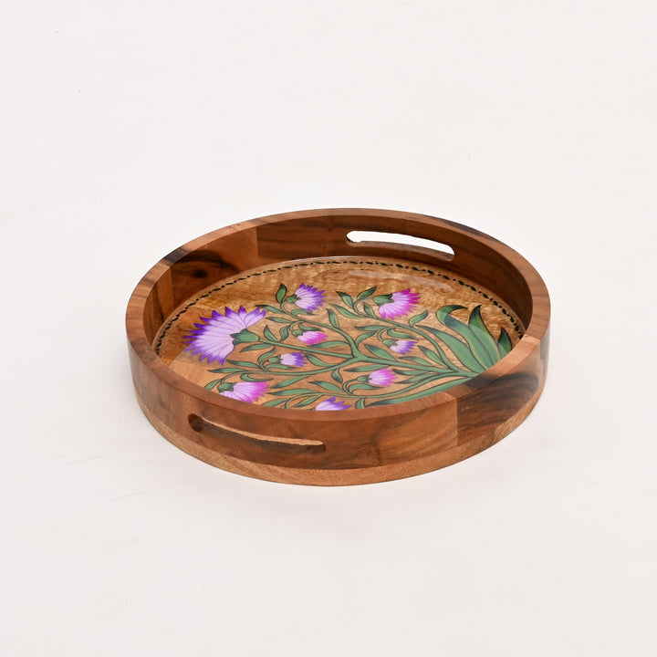 Mango Wood Hand painted Tray | Food Safe