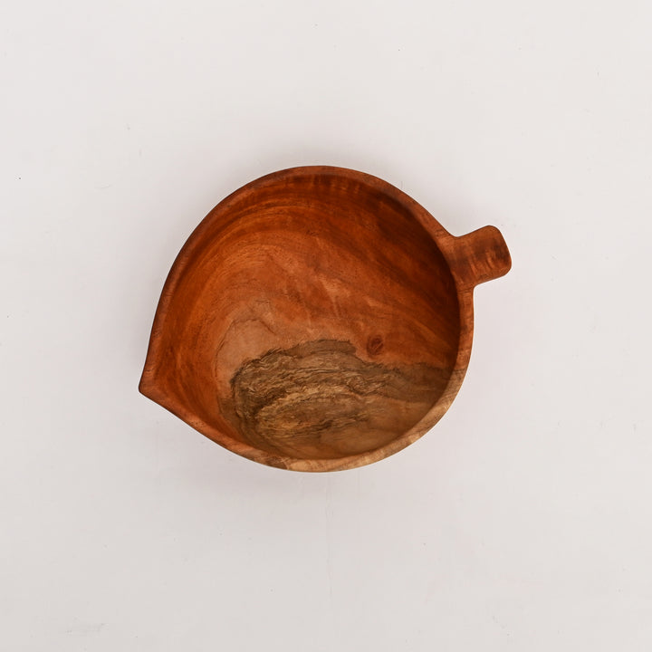 Handcrafted Neem Wood Serving Bowl with Natural Finish