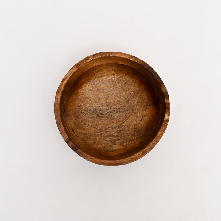 Handcrafted Neem Wood Serving Bowl with Natural Finish