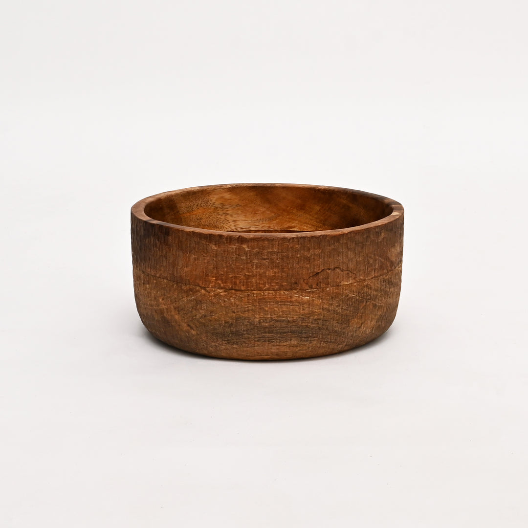 Handcrafted Neem Wood Serving Bowl with Natural Finish