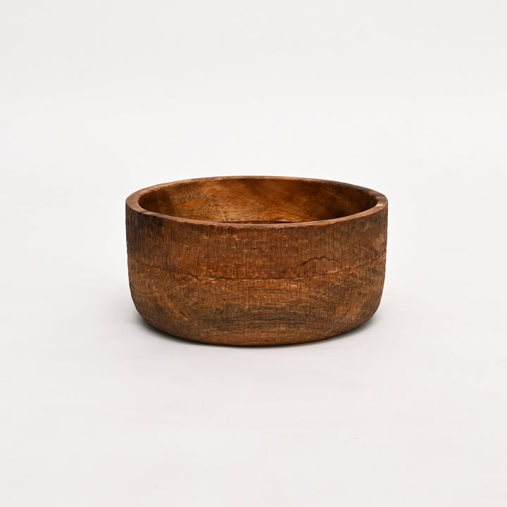 Handcrafted Neem Wood Serving Bowl with Natural Finish