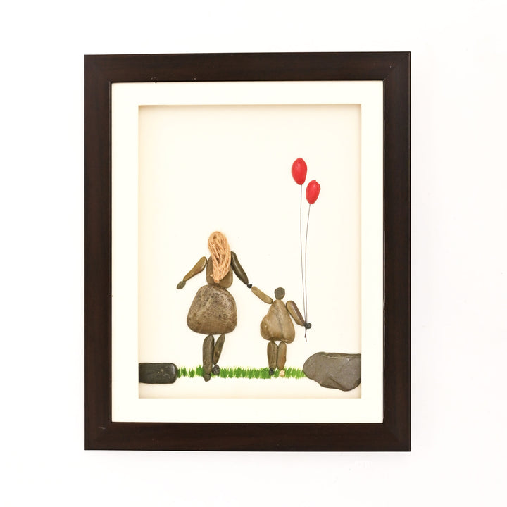Stone & Pebble Craft - Mixed Media Art