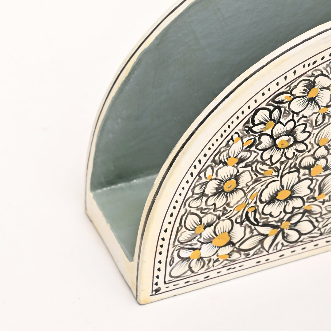 Handcrafted Wooden Tissue Paper Holder | Elegant & Functional Tabletop Organizer