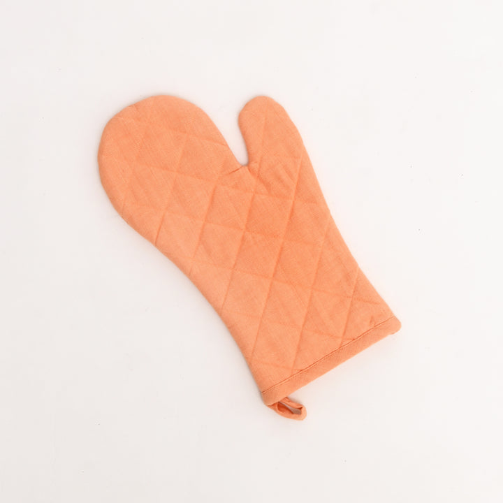 Handloom Cotton Kitchen Glove with Check Pattern, 12"x5"