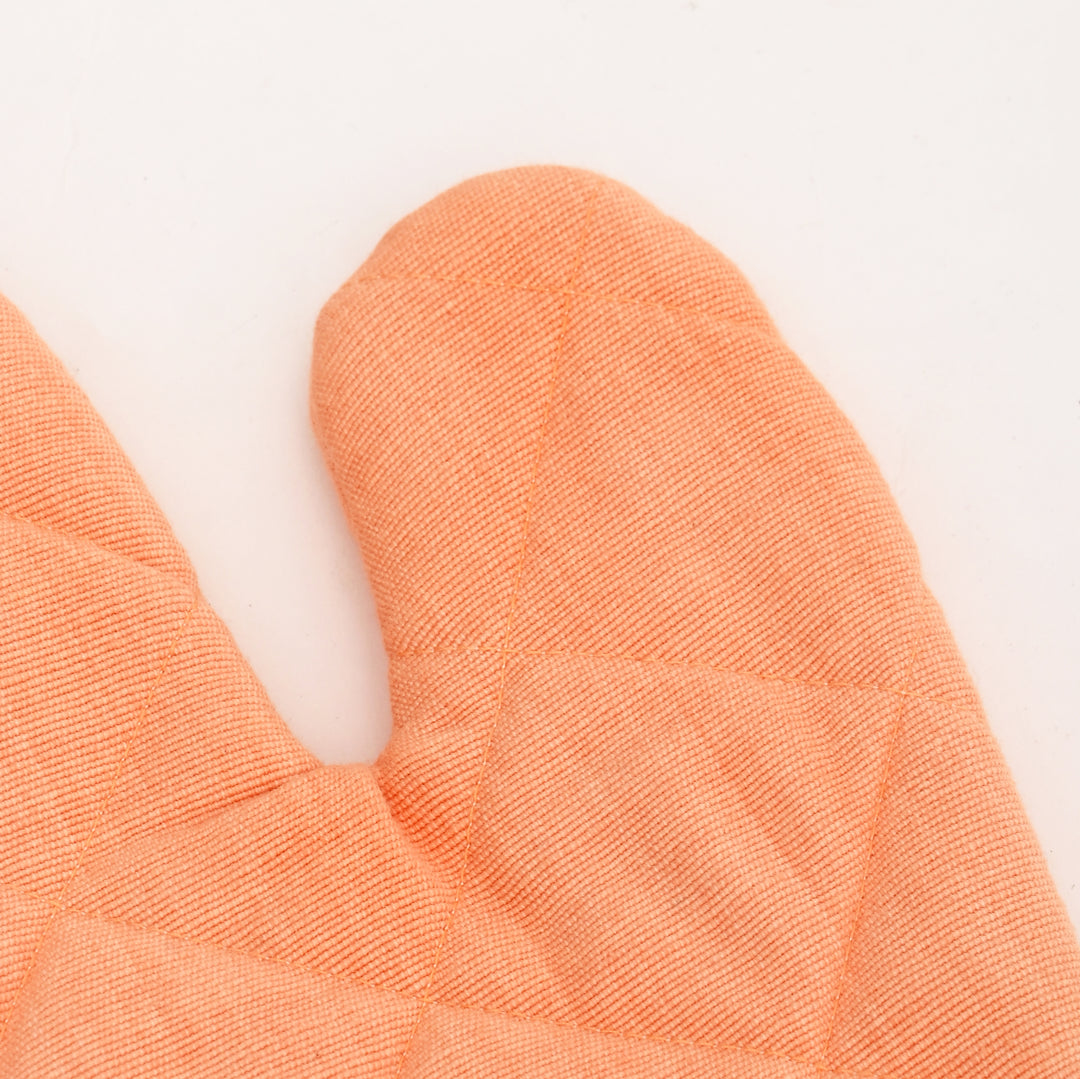 Handloom Cotton Kitchen Glove with Check Pattern, 12"x5"