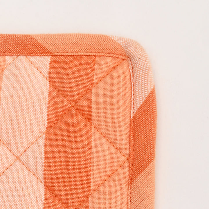 Handloom Cotton Pot Holder | Check Pattern, 8"x8"
