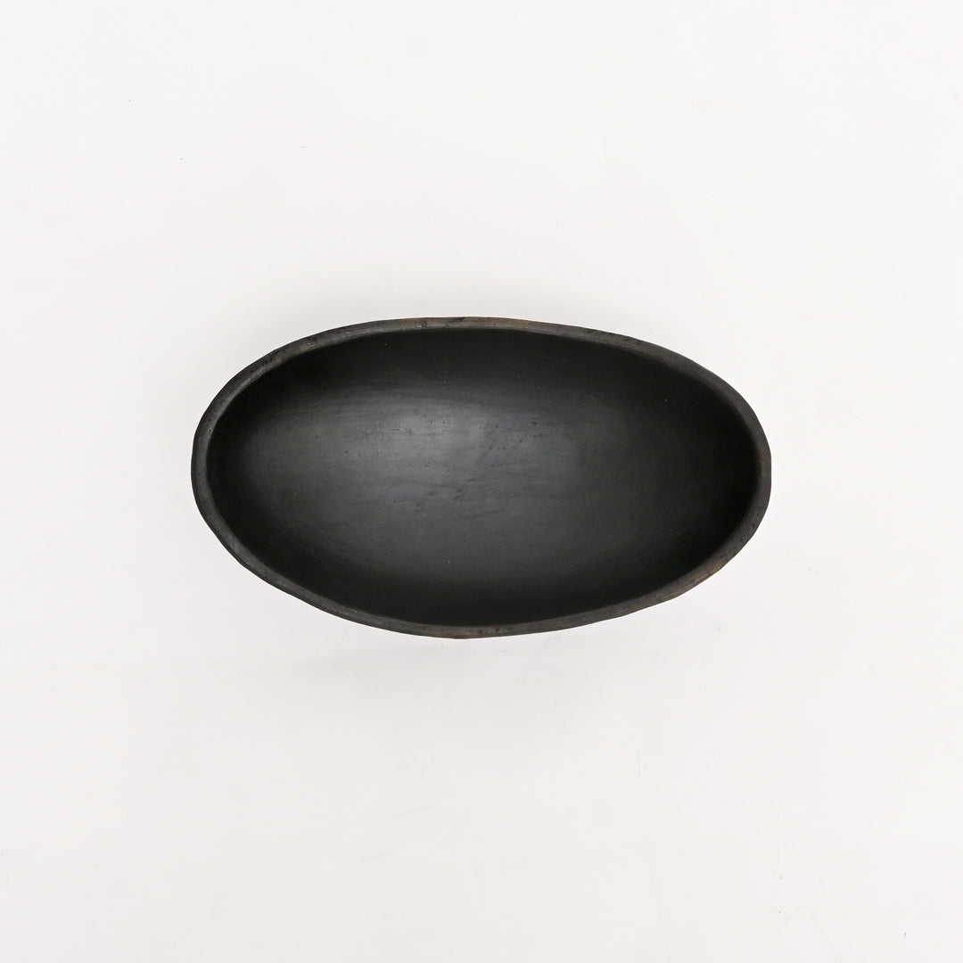 Serpentinite Stone Fruit Bowl | Handcrafted Rustic Clay Serving Bowl