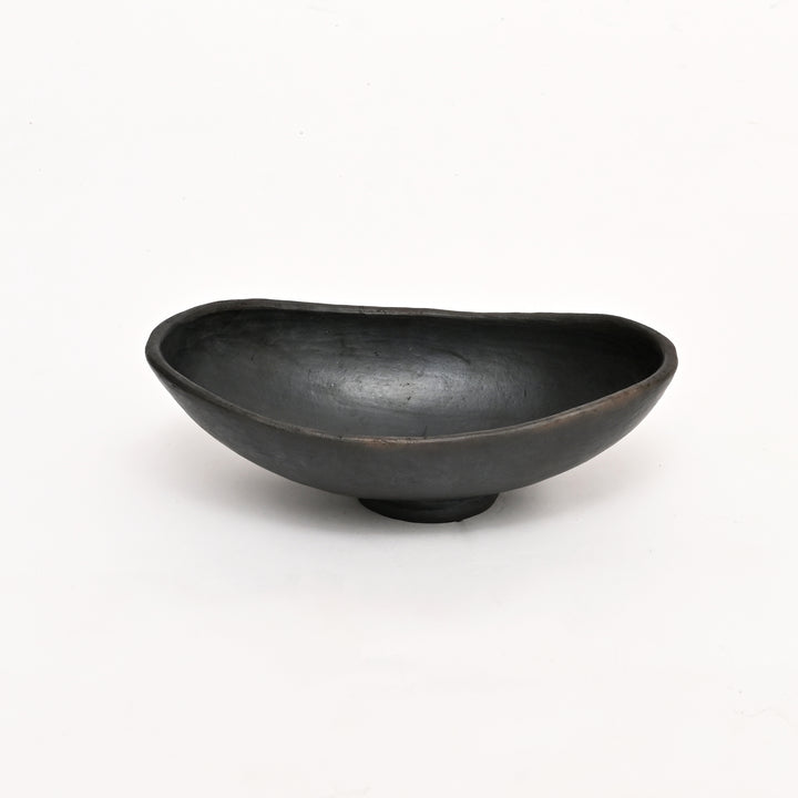 Serpentinite Stone Fruit Bowl | Handcrafted Rustic Clay Serving Bowl