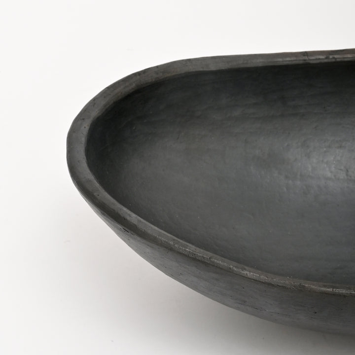 Serpentinite Stone Fruit Bowl | Handcrafted Rustic Clay Serving Bowl