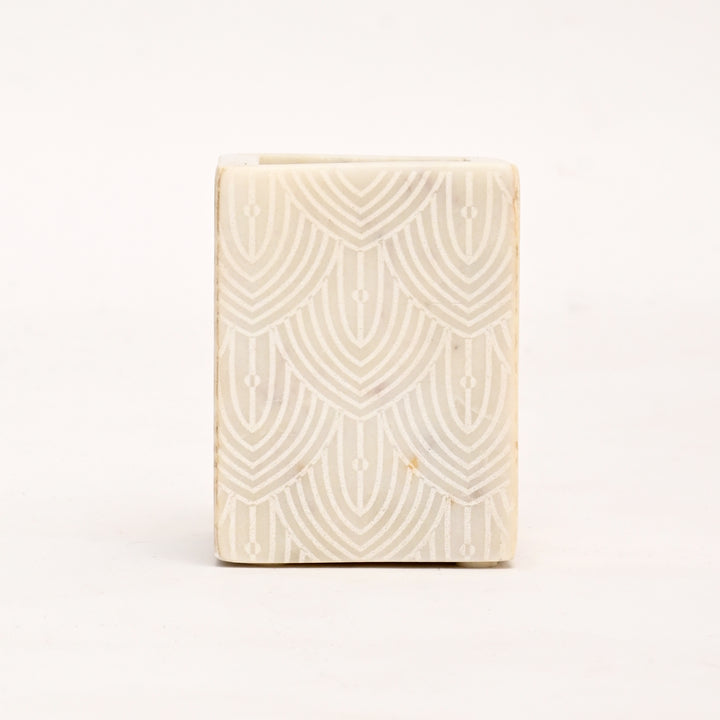 Luxury Marble Bathroom Set | Laser Design & Stone Carving Artistry